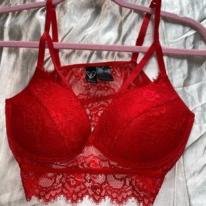 Red Lace Windsor Bralette